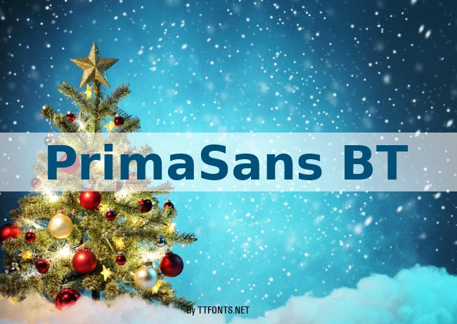 PrimaSans BT example